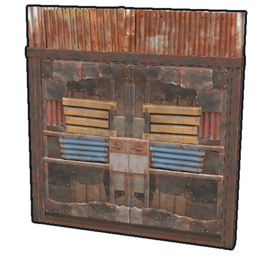Magic Rust door.double.hinged.metal